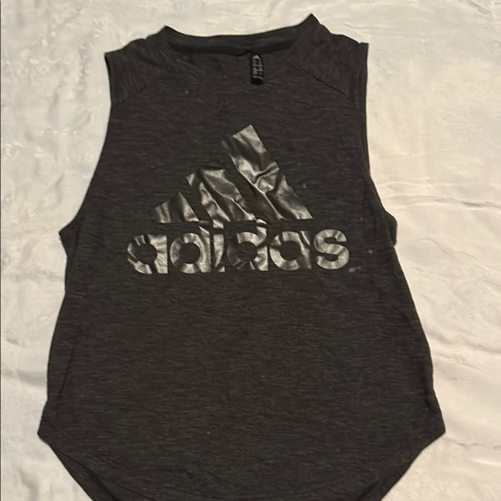 Adidas Gray Sleeveless Tank Top